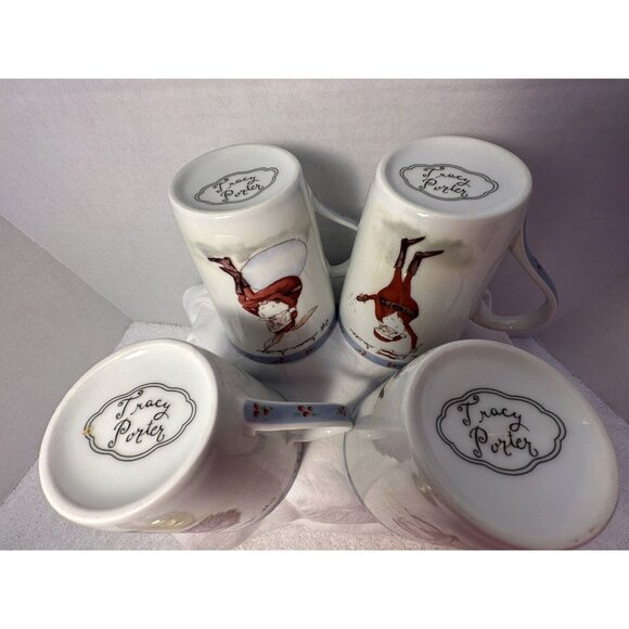 4 Tracy Porter Coffee Mug Cup Off Season Santa Christmas United States Flag 12oz - Picture 8 of 10